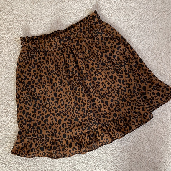 Sienna Sky Leopard Print Skirt - Picture 1 of 5